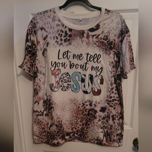 Plus-size Leopard Print Shirt - Multicolor